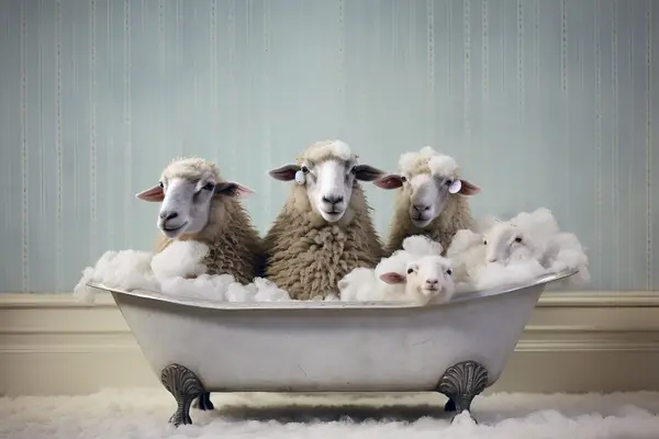 How do you wash a lamb?