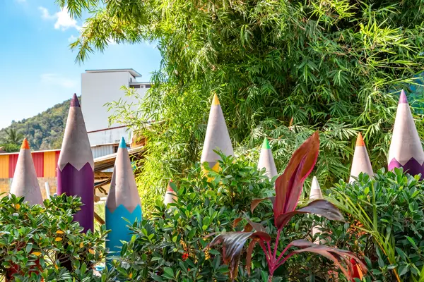 Where do writing utensils go on vacation?