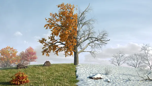 How do fall and winter say hello?