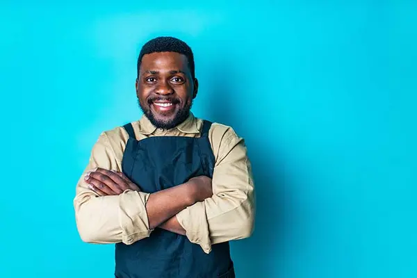 How does a barber get to work?