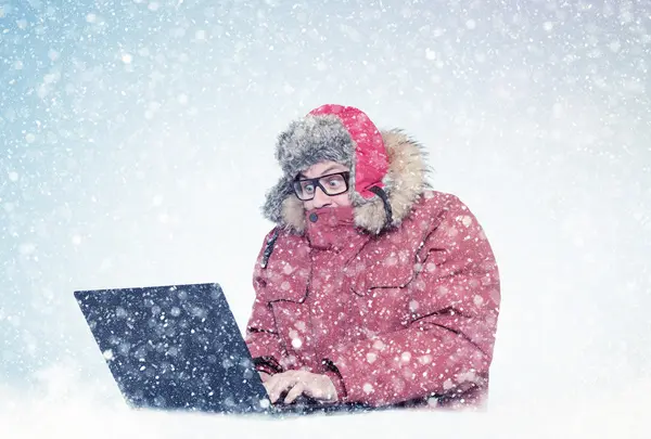 Why was the computer cold at work?