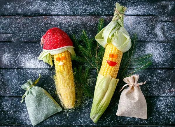 What did the ears of corn ask their parents to get them for Christmas?