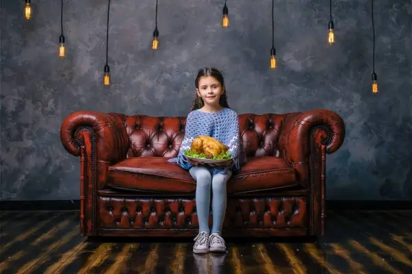 How is a sofa like a Thanksgiving turkey?